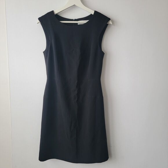 MM.LaFleur womens sleeveless Pencil Dress size 4 black office Classic - Picture 1 of 8